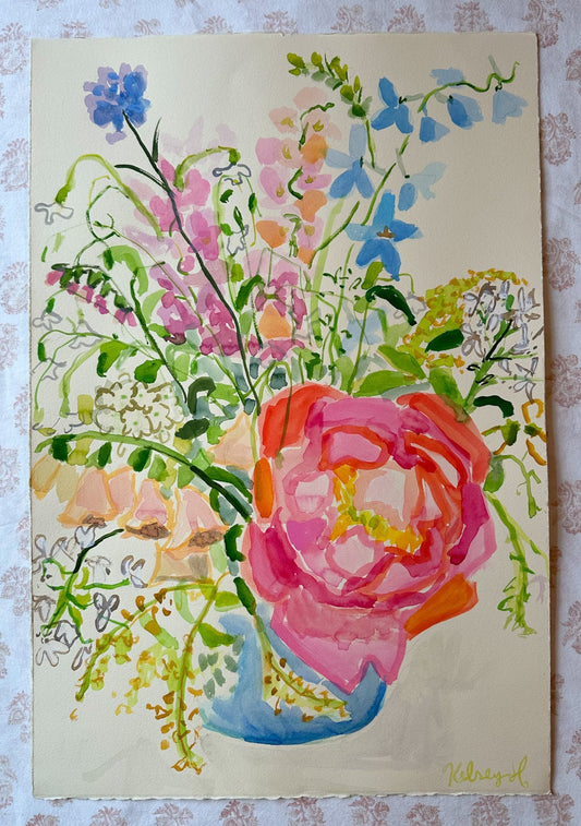 Florals on paper No. 2- 15x22"