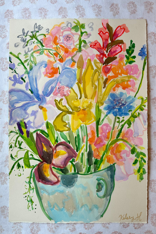 Florals on paper No. 3- 15x22"