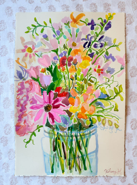 Florals on paper No. 5- 15x22"