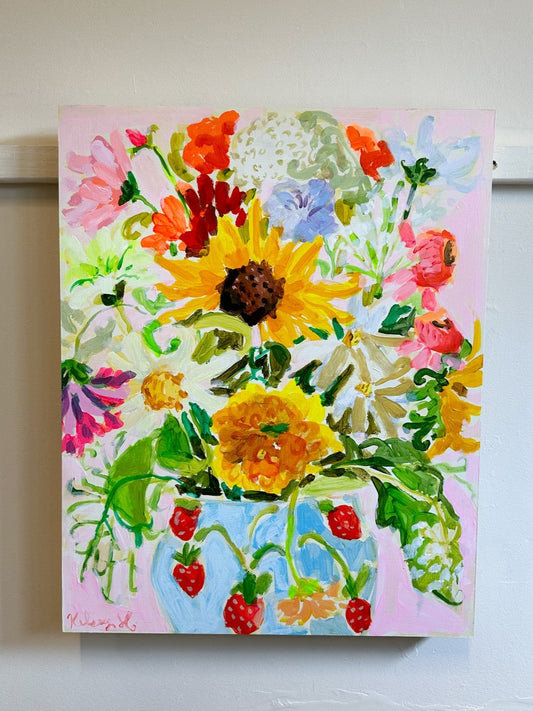 Local Flower Bouquet II- 16x20"