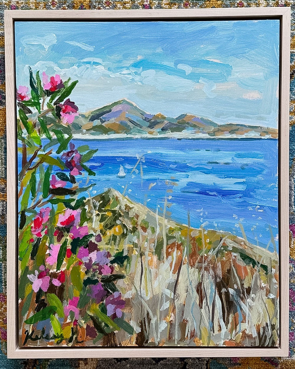 Driving down the mountain - 17.25 x 21.25" Framed