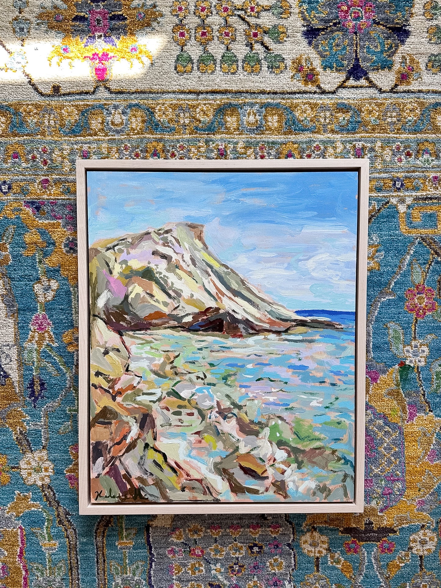The Sparkling mediterranean Sea - 17 x 21" Framed