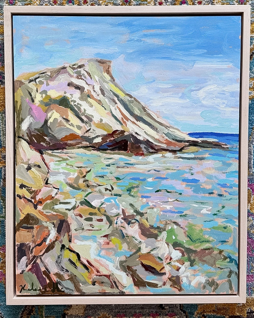 The Sparkling mediterranean Sea - 17 x 21" Framed