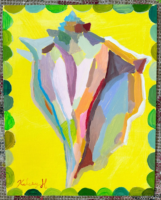 Yellow Conch- 11x14"
