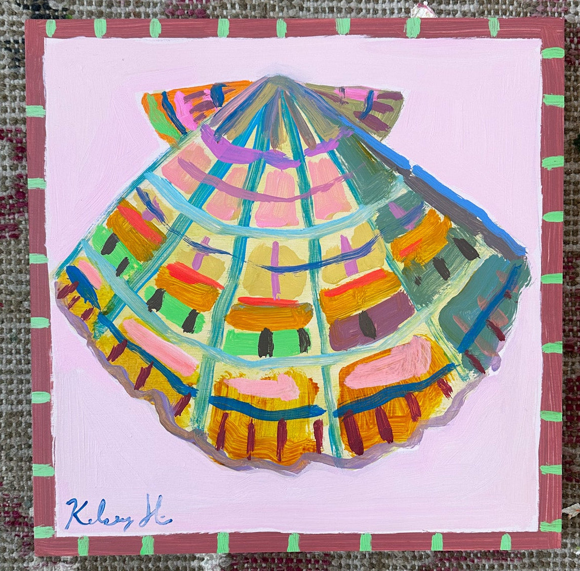 Colorful Scallop No. 1 - 12 x 12"