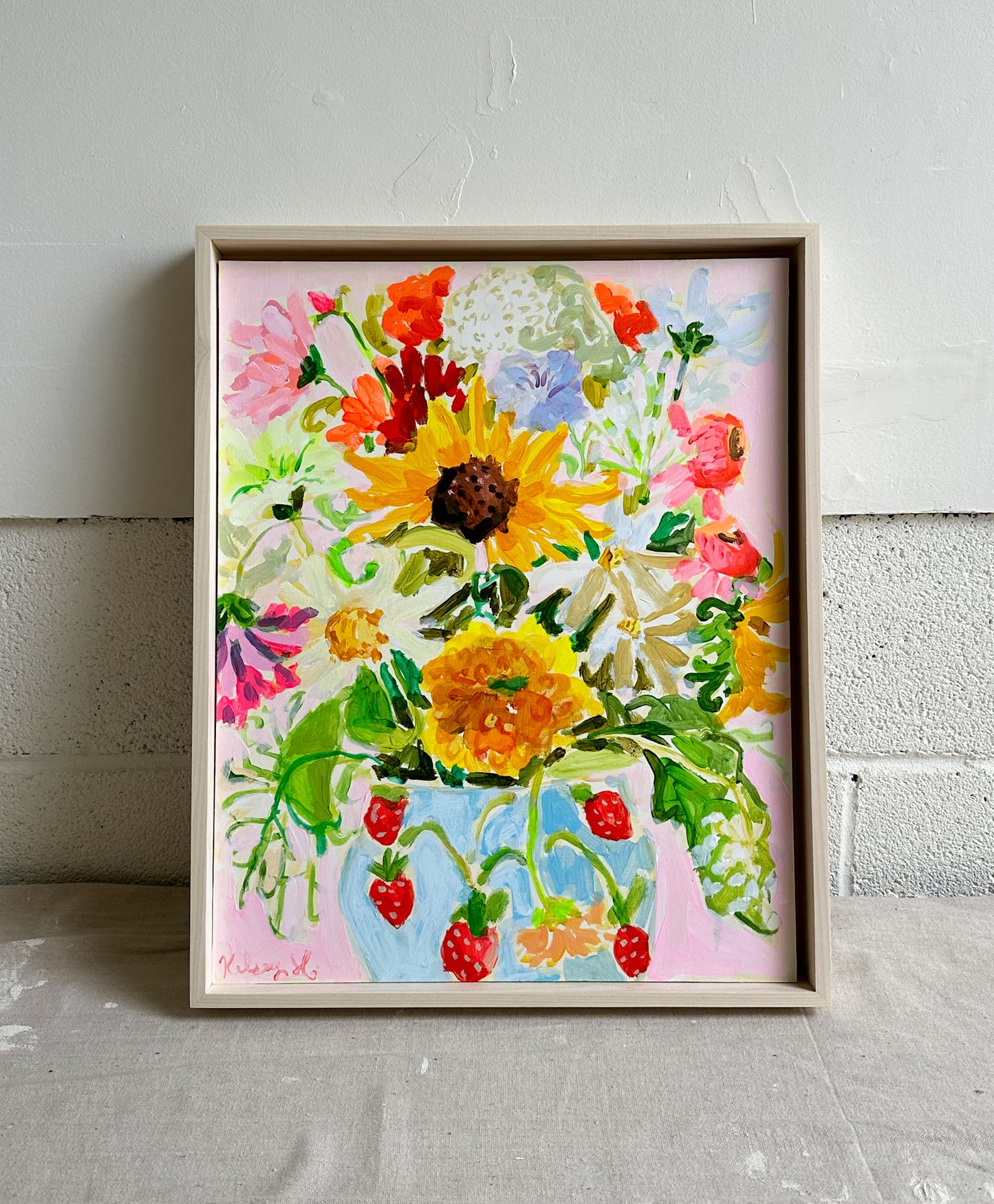 Local Flower Bouquet II- 16x20"