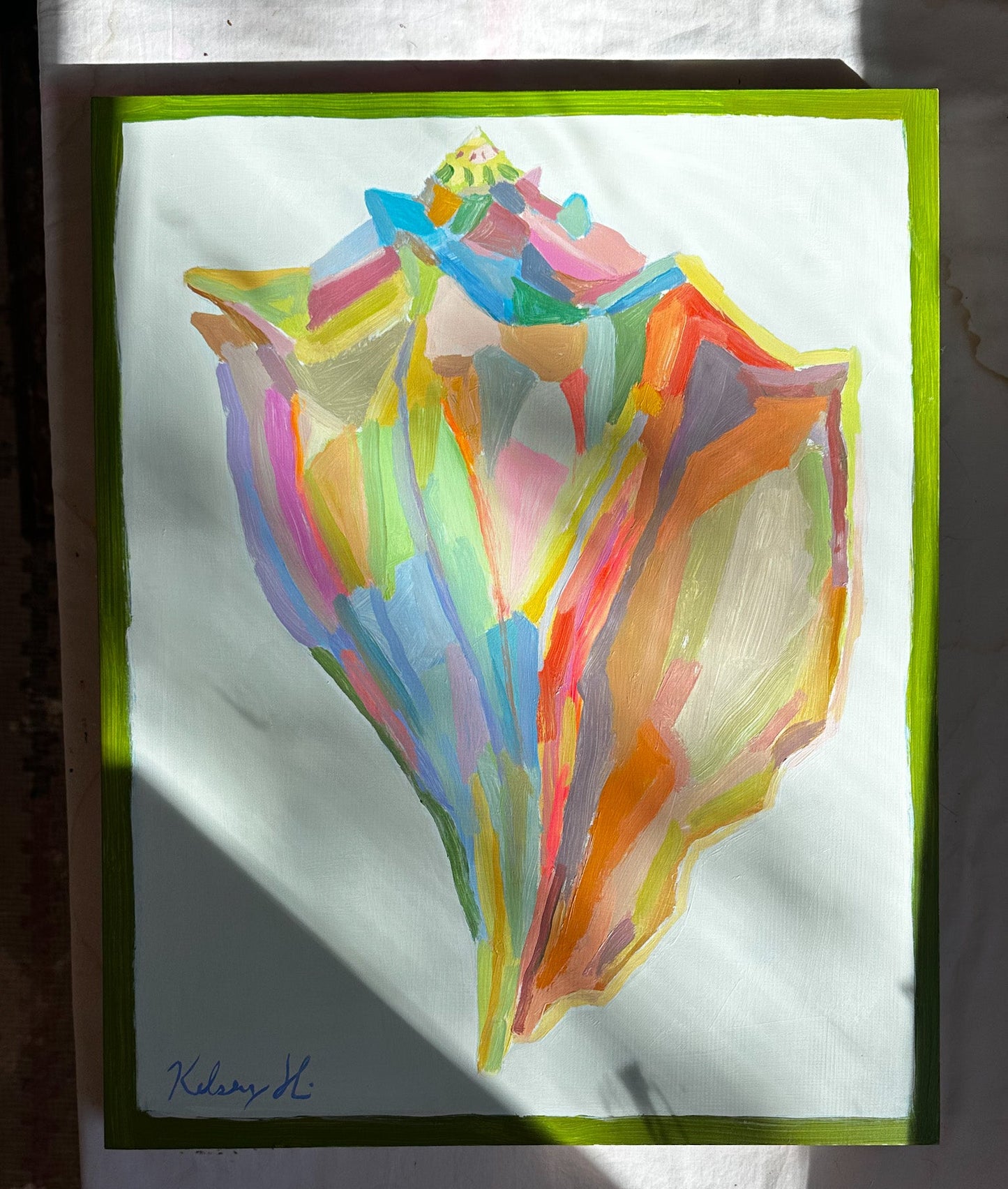 Sea Green Conch - 16 x 20"