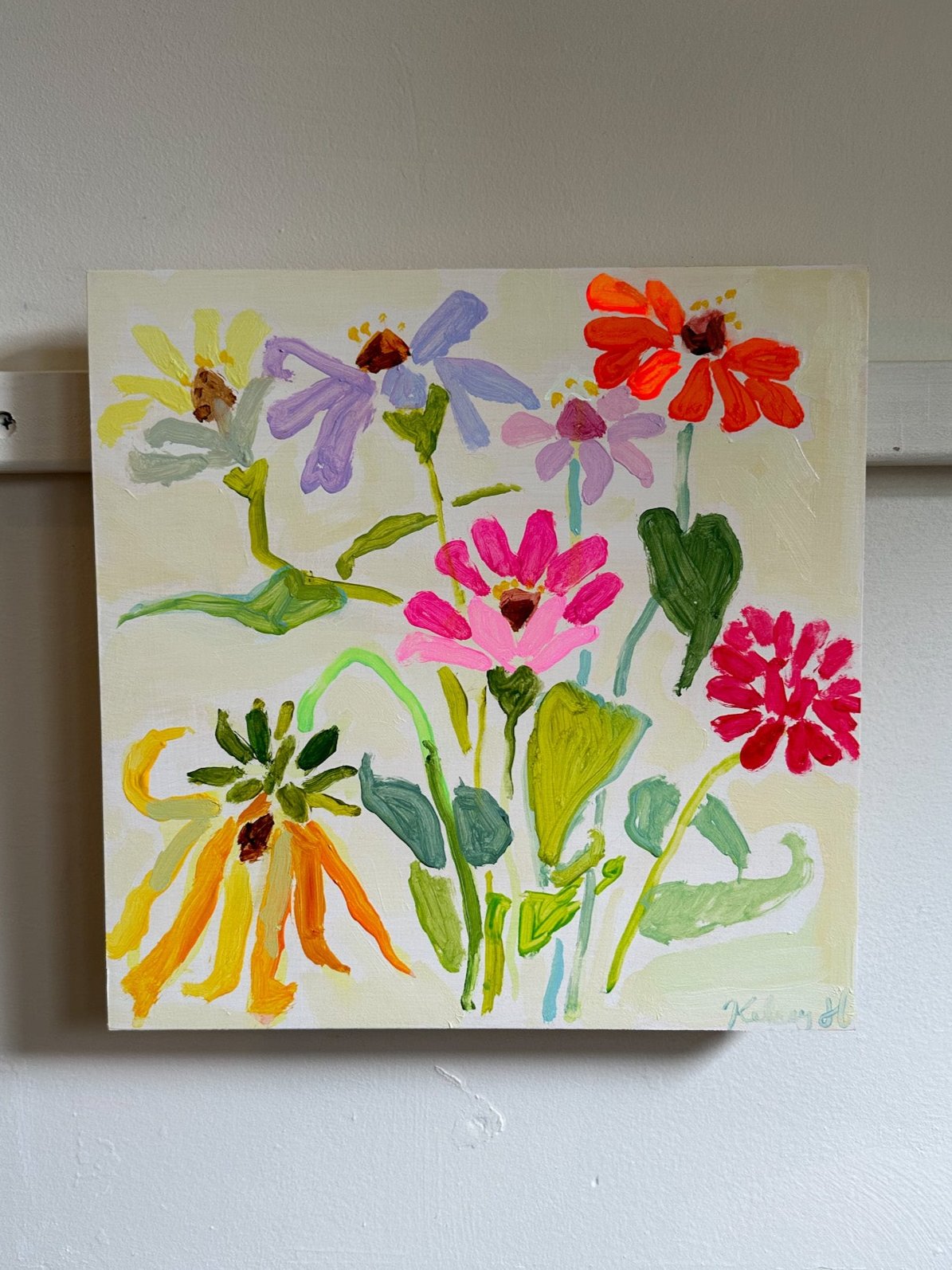 Flowers from My garden No. 1 - 8x8"