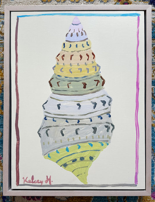 Hermit Crab Shell or Ice Cream Swirl? - 13.25 x 17.25" Framed
