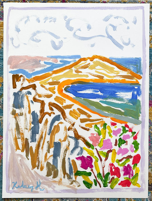 Sunshine, wind, and flowers - 18x24"