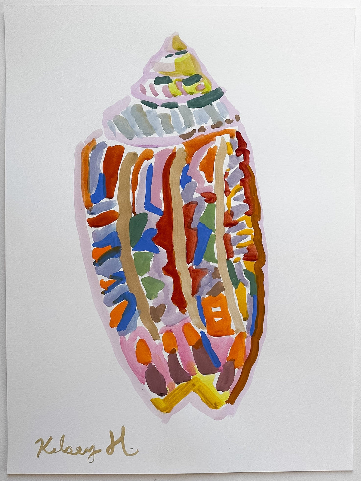 Olive SeaShell - 18x24"