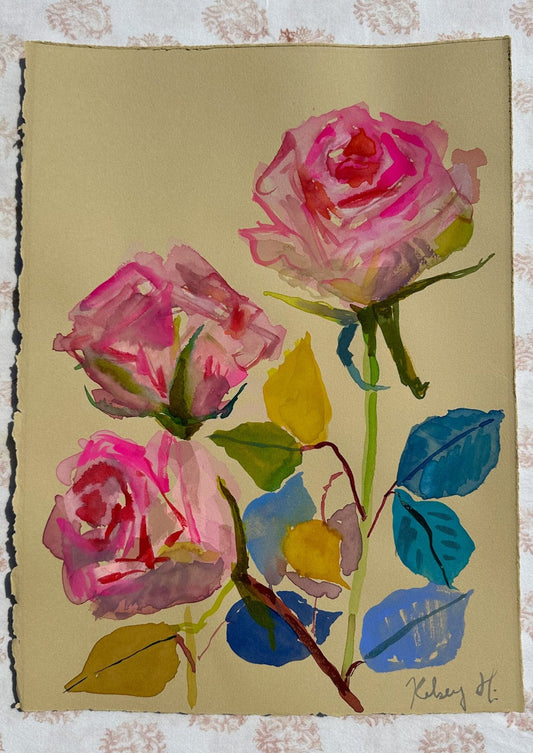 Summer Roses No.2-11x15"