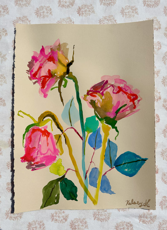 Summer Roses No.3-11x15"