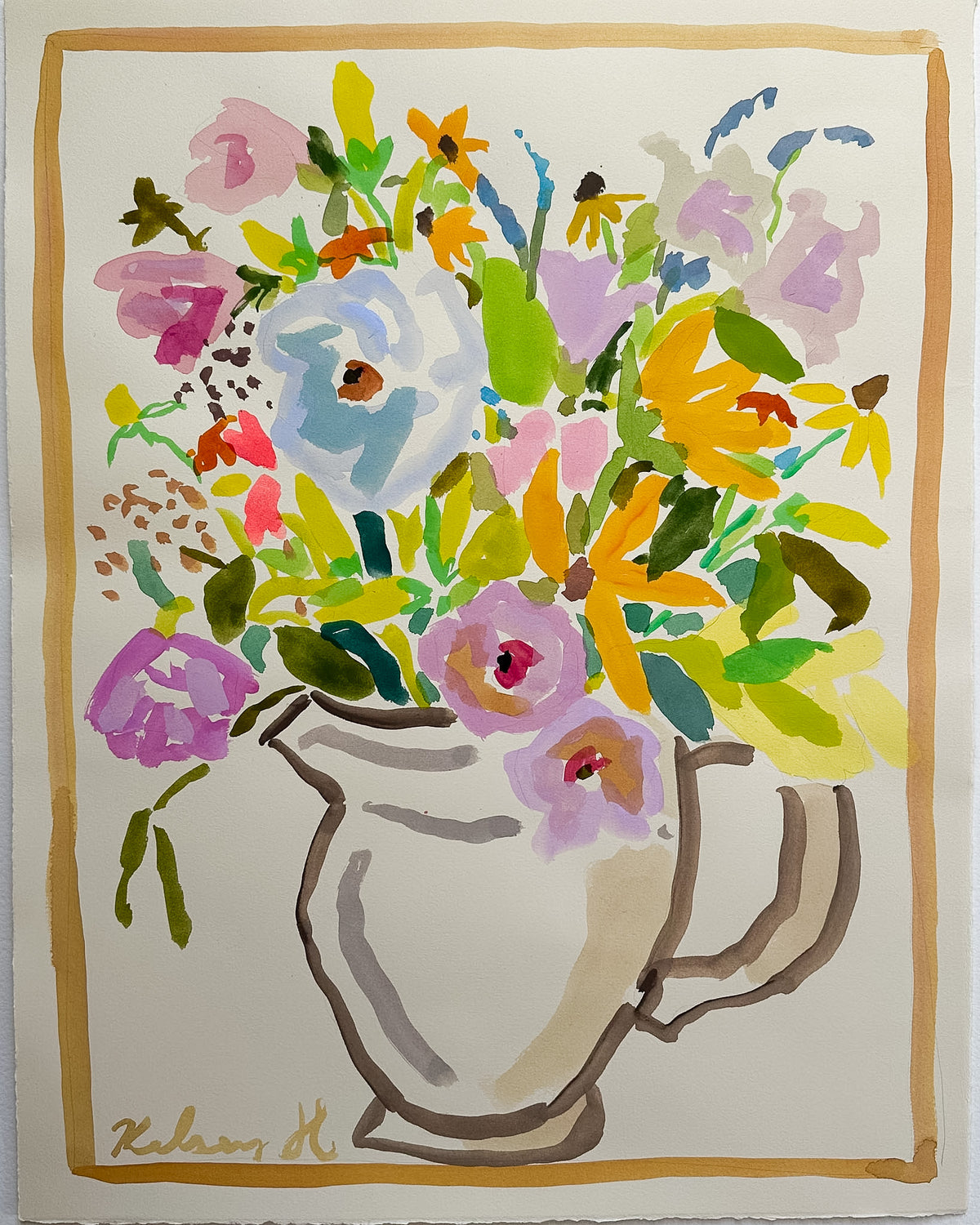 Vase full of flowers - 17.5 x 22.4"