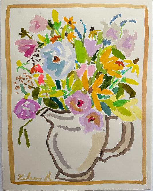 Vase full of flowers - 17.5 x 22.4"