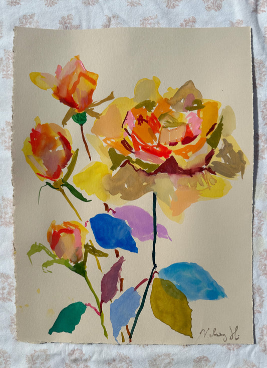 Summer Roses No.5-11x15"