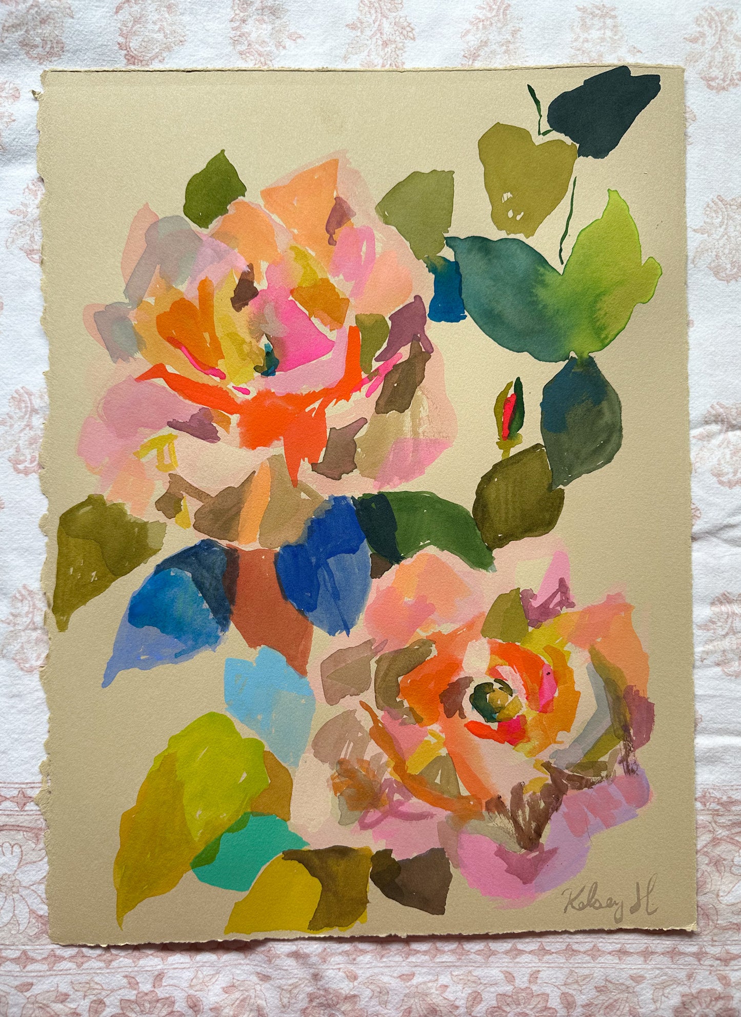 Summer Roses No.8-11x15"