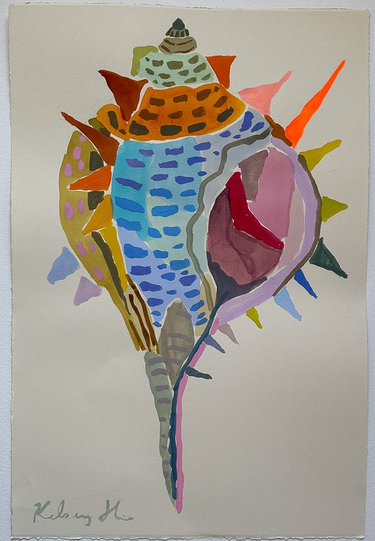Seashell with Spikes - 15x22"