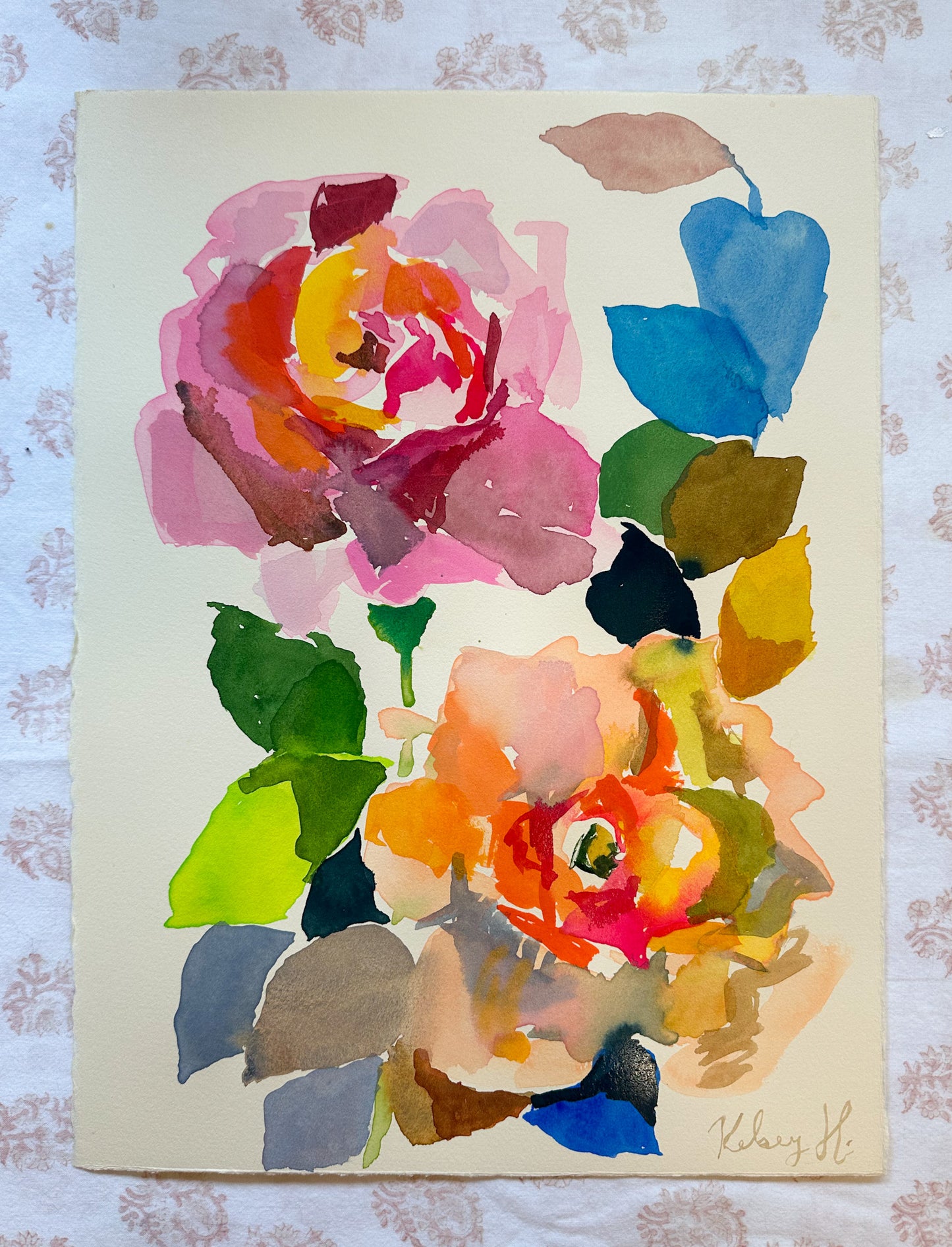 Summer Roses No.7 - 11x15"