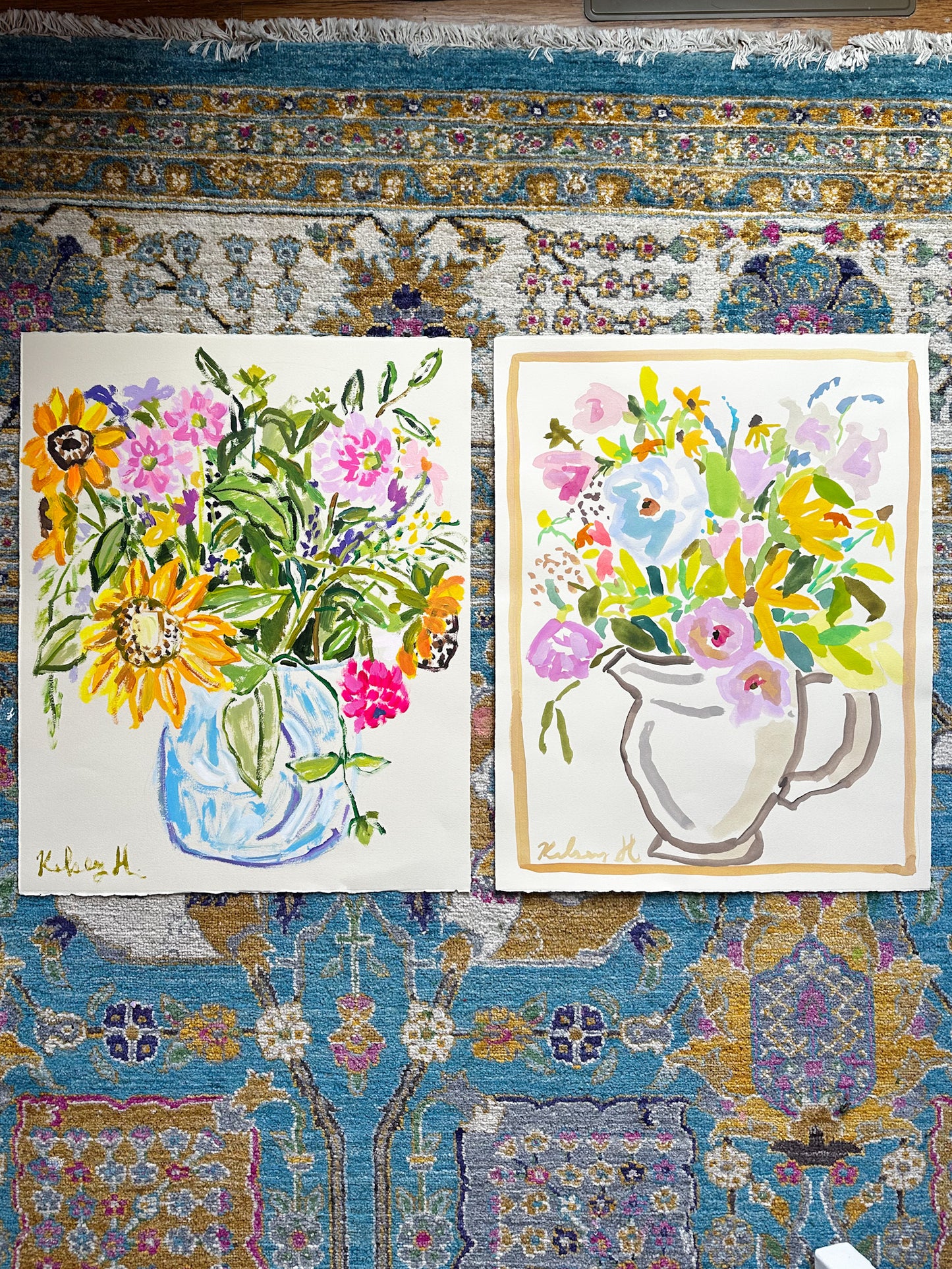 Vase full of flowers - 17.5 x 22.4"
