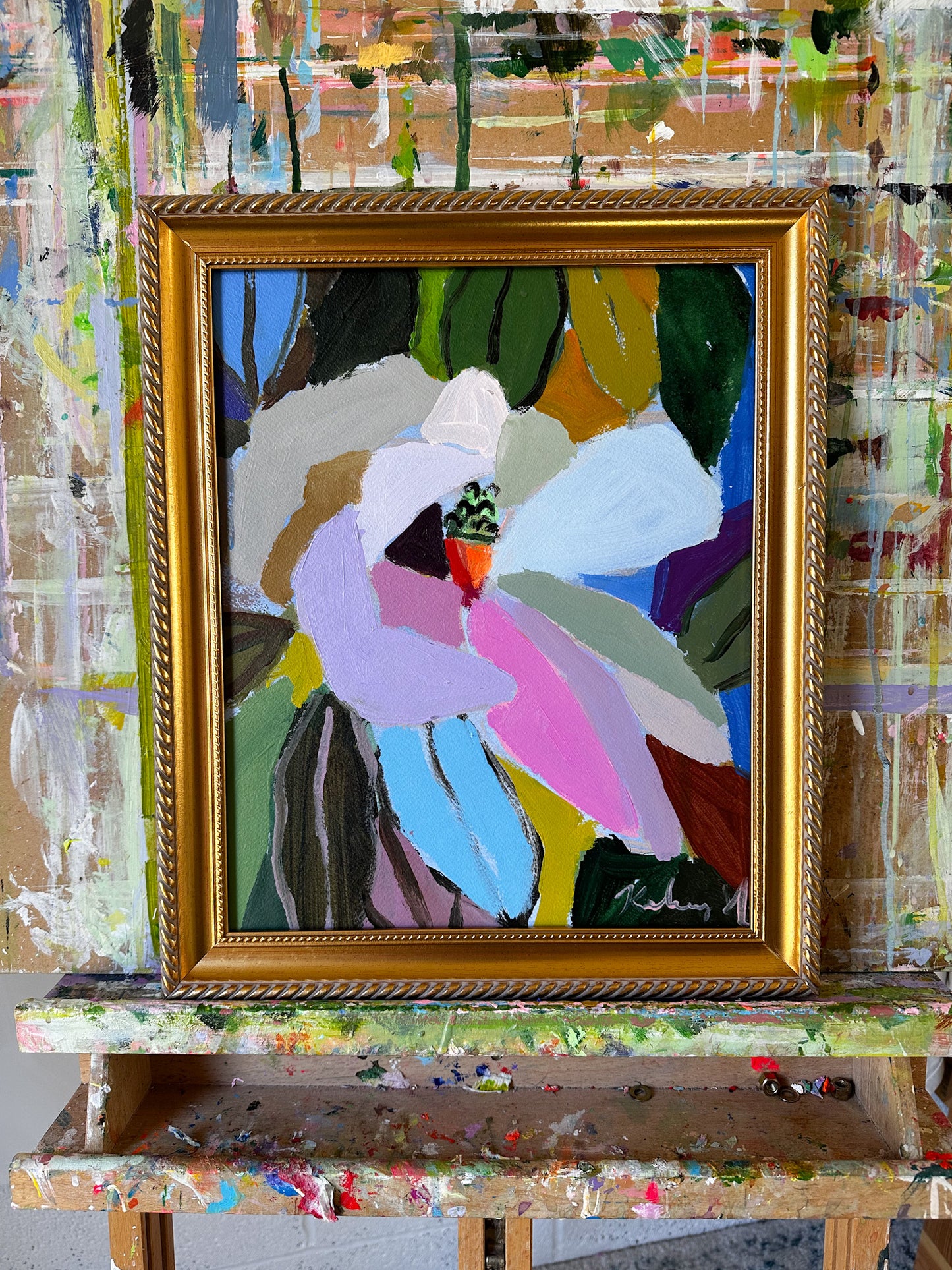 Midnight Magnolia- 13.25 x 15.75"