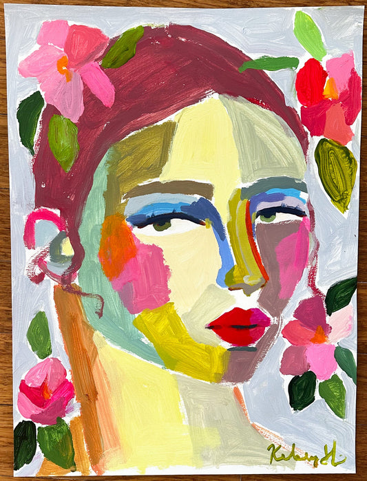 Finding winter's beauty - 18x24"