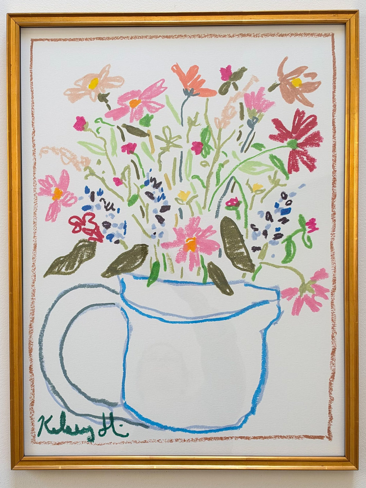 Local Flowers in a Vase - 19 x 25"
