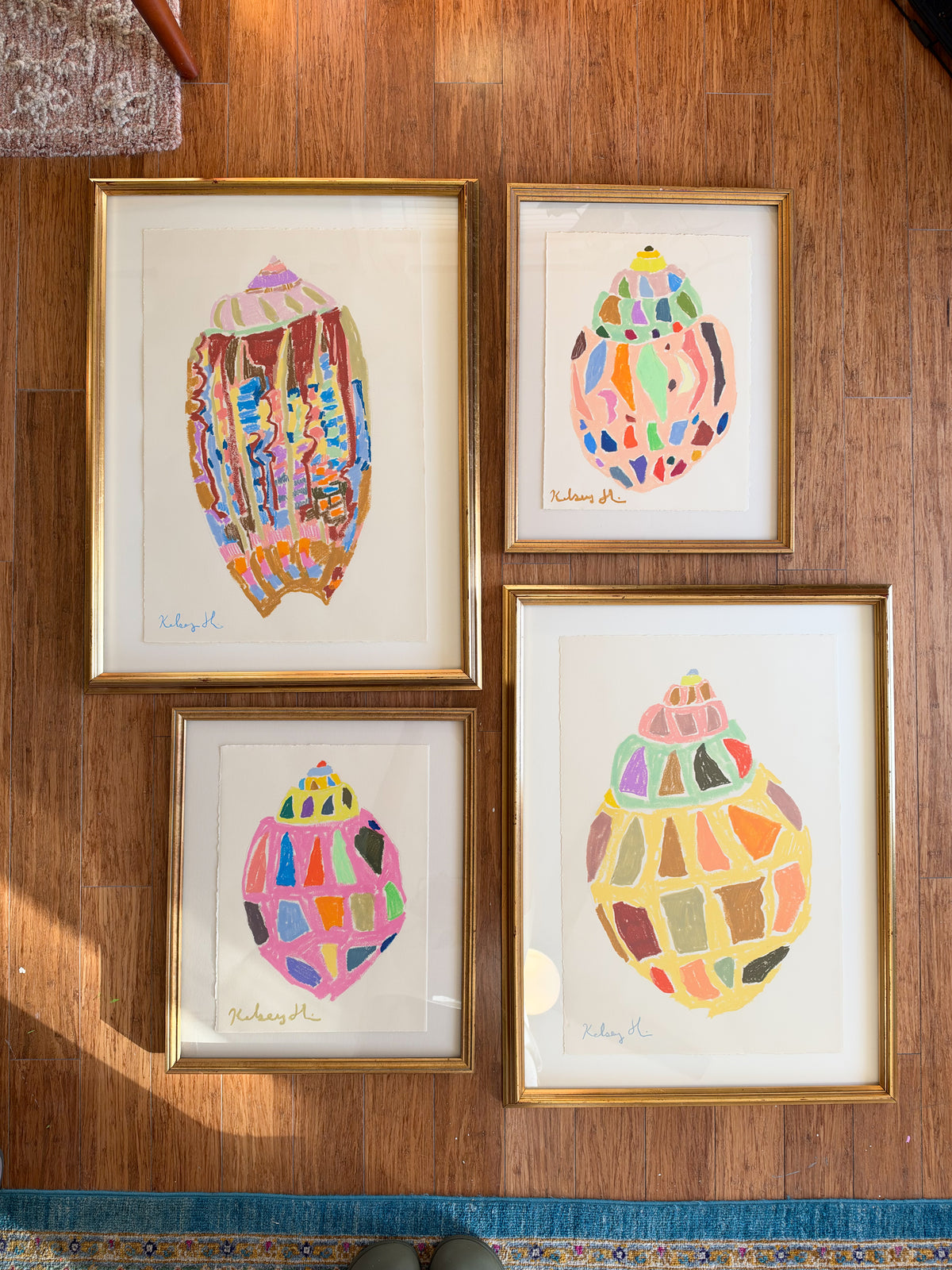 Rainbow Triangle Shell No.2 - 16x19"