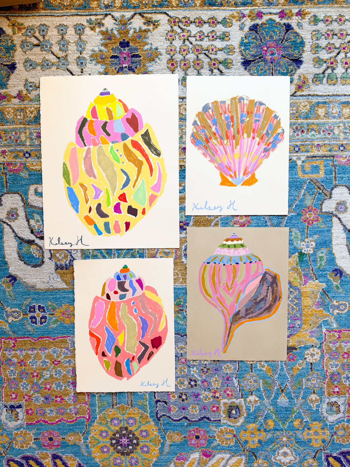 Rainbow Triangle Shell No. 3 - 15.25 x 19"