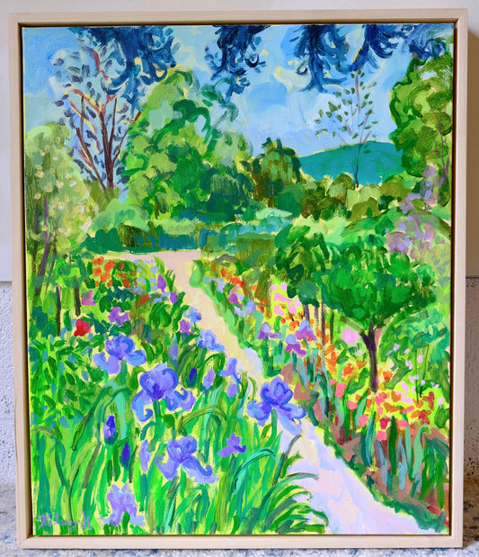 In bloom at monet's garden- 20x24" Framed