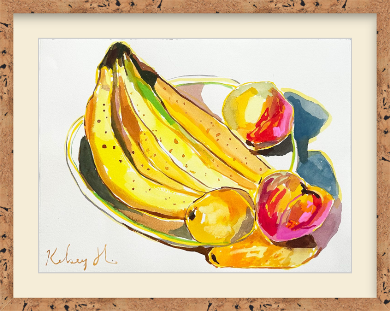 Nanners, Mangos, and Peaches No. 1  - 12x16"