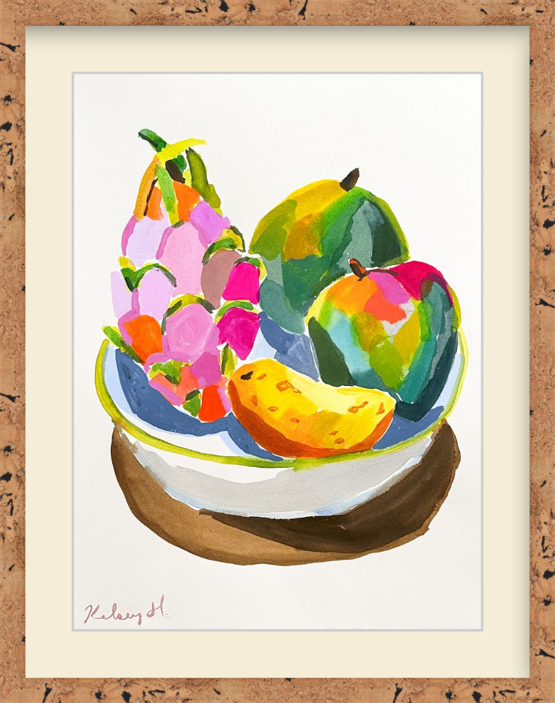 Tropical Fruit Bowl - 11x15"
