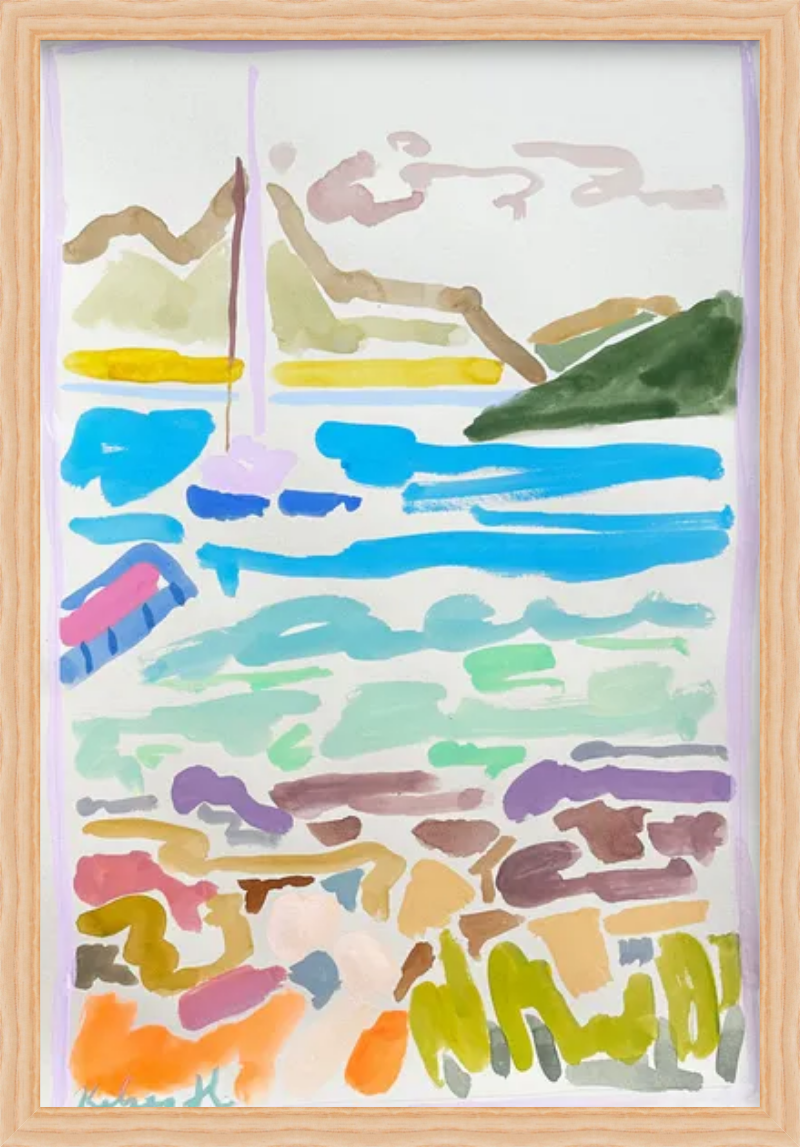 Paros Sailboats No. 3 - 15 x 22"