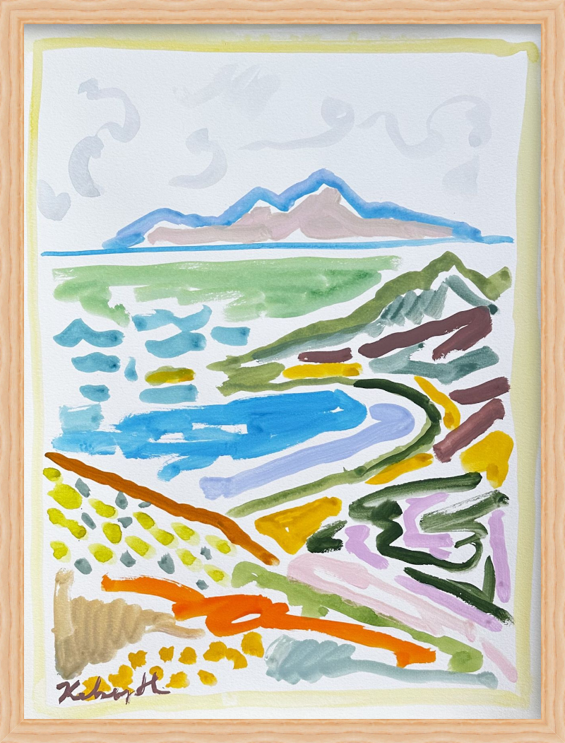 Hilltop view of Antiparos - 18x24"