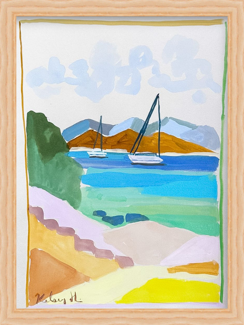 Pathway down to Paros Park - 11x15"