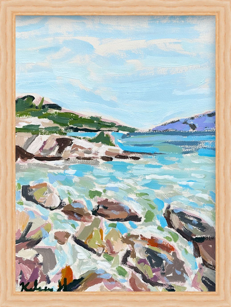 Sparkling Sea stones - 11x15"