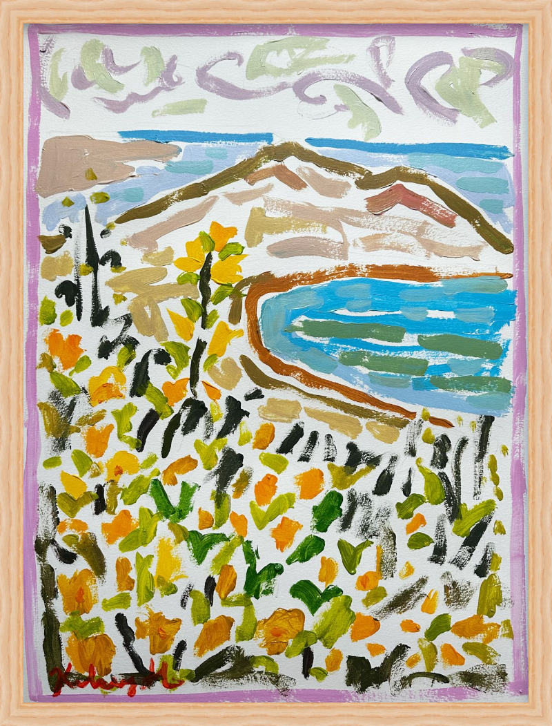Yellow Flowers on the Hilltop - 18x24"
