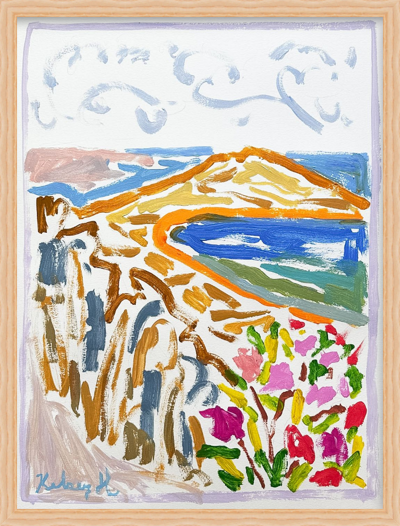 Sunshine, wind, and flowers - 18x24"