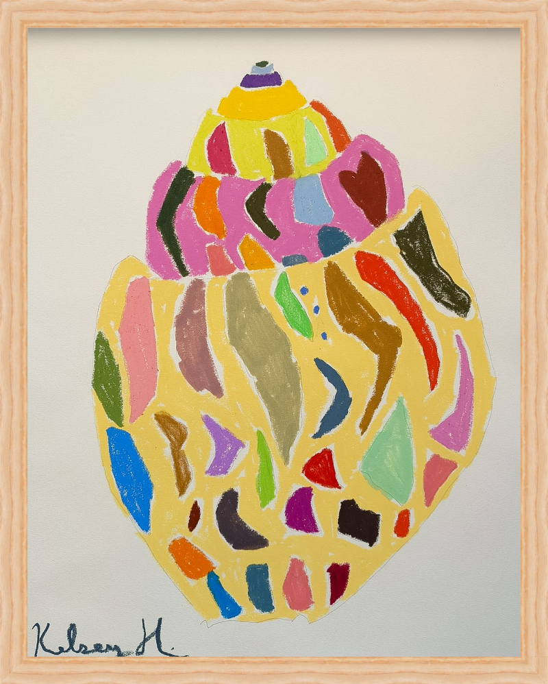 Rainbow Triangle Shell No. 3 - 15.25 x 19"