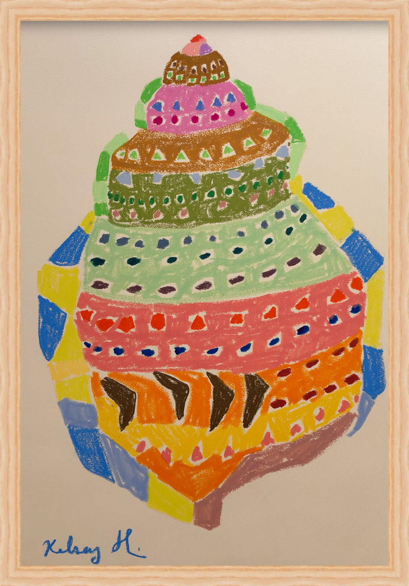 Textured Whelk Sea Treasure No.2 - 15 x 22"
