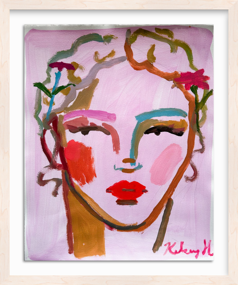 Zinnia in her Hair- 16x20"