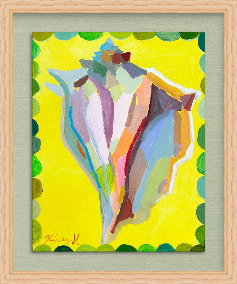 Yellow Conch- 11x14"