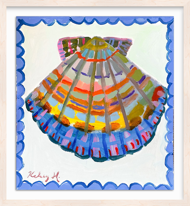 Blue Scallop- 20x22"