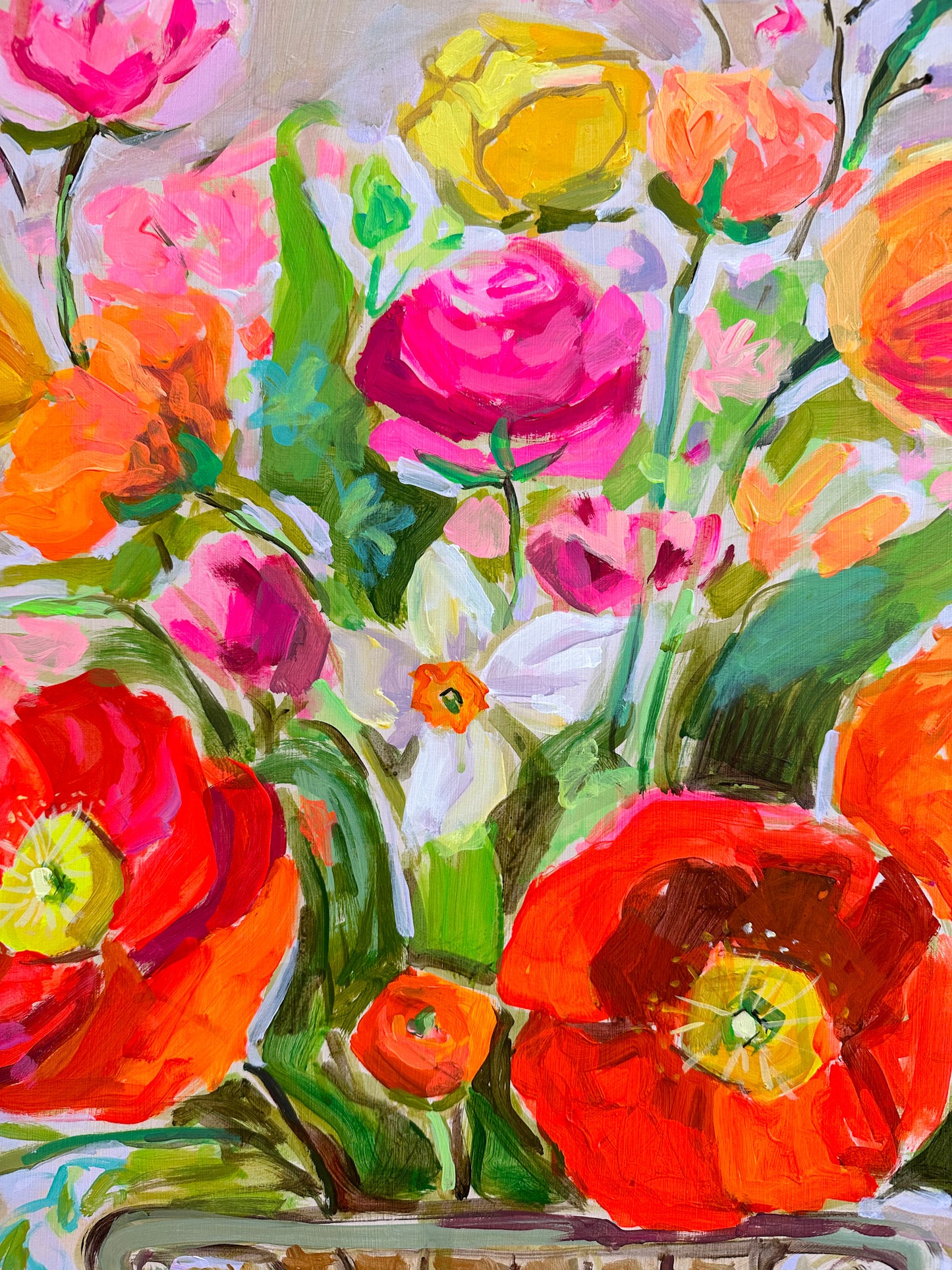 Spring Bouquet Study II- 18x18"