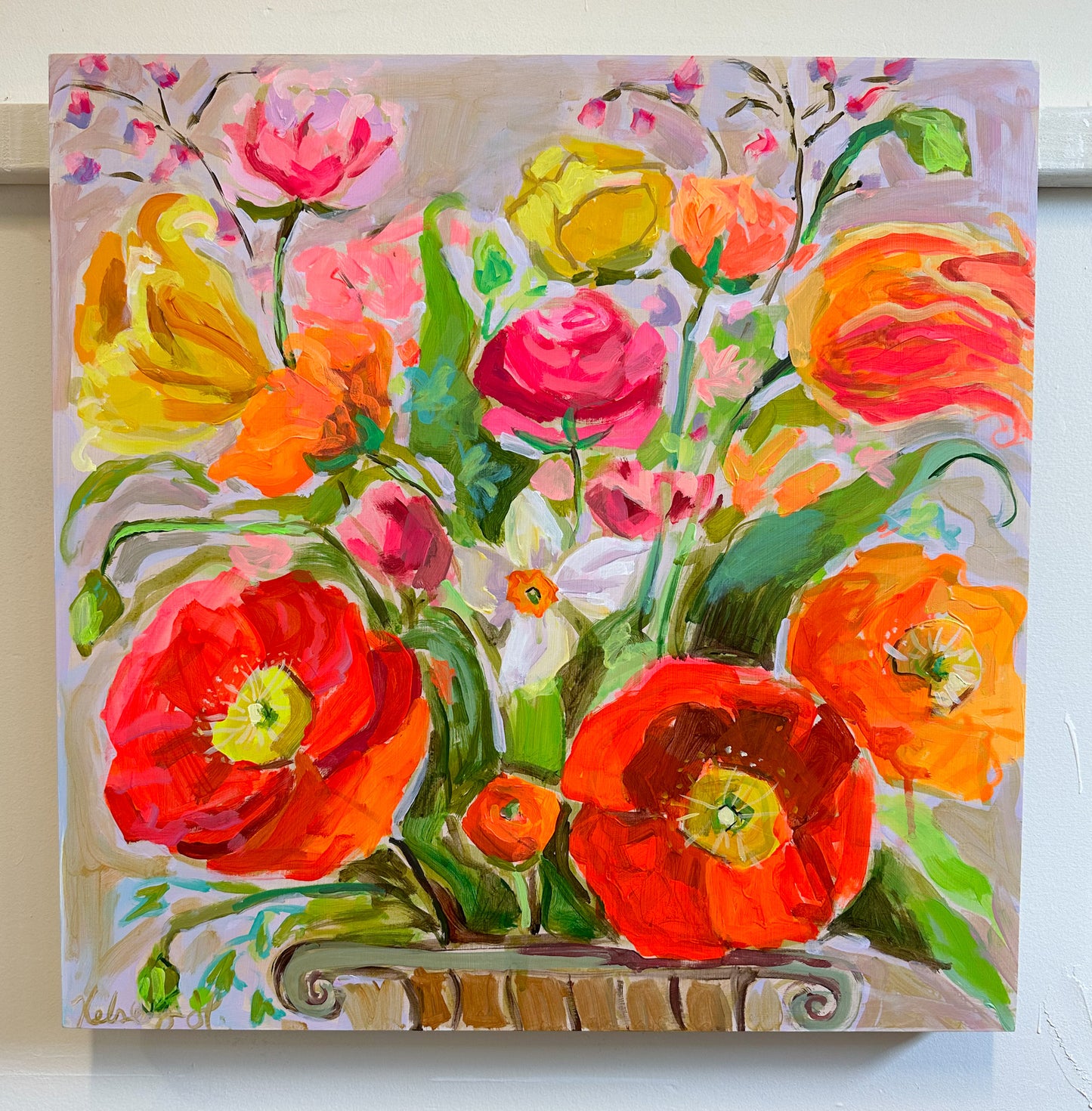 Spring Bouquet Study II- 18x18"